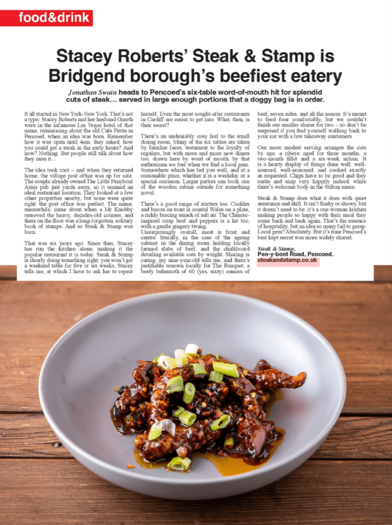 Steak & Stamp Review Buzz Magazine July 2022